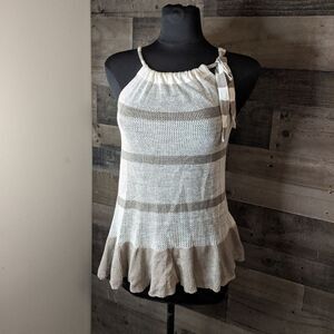 Wesc open weave sleeveless top S